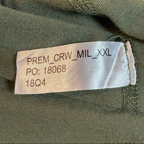 BYLT Premium Basics Green Crewneck Casual Essential Short Sleeve T Shirt Men 2XL - Picture 5 of 7